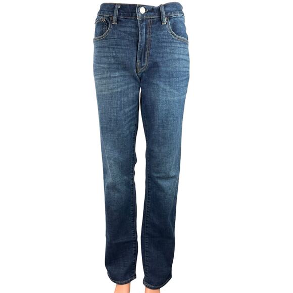 Lucky Brand 221 Women's Blue Denim High Rise Stretchable Straight Jeans Sz 32\34 - Picture 1 of 7